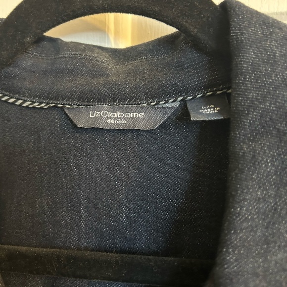 Liz Claiborne Denim Jean Jacket - Picture 5 of 7